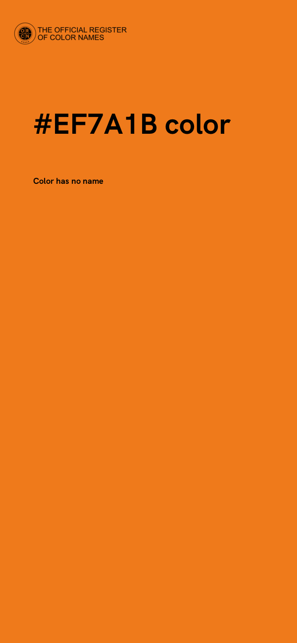 #EF7A1B color image