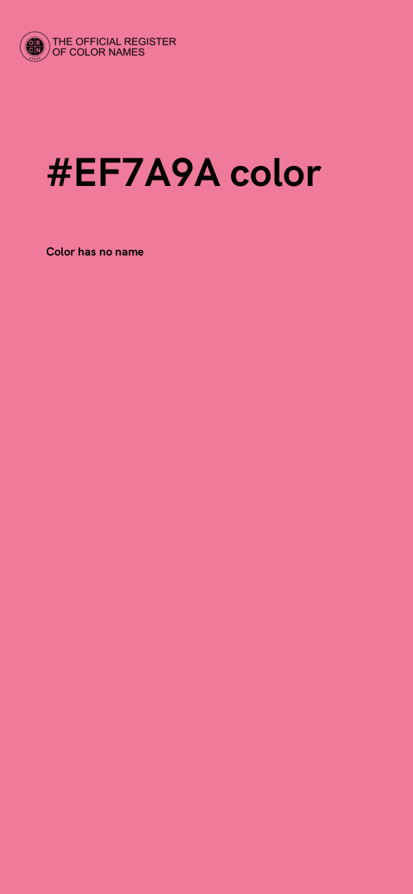 #EF7A9A color image
