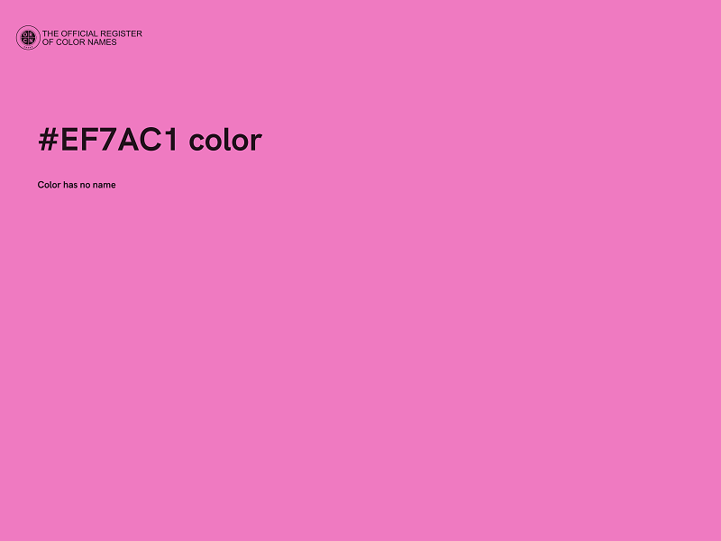 #EF7AC1 color image