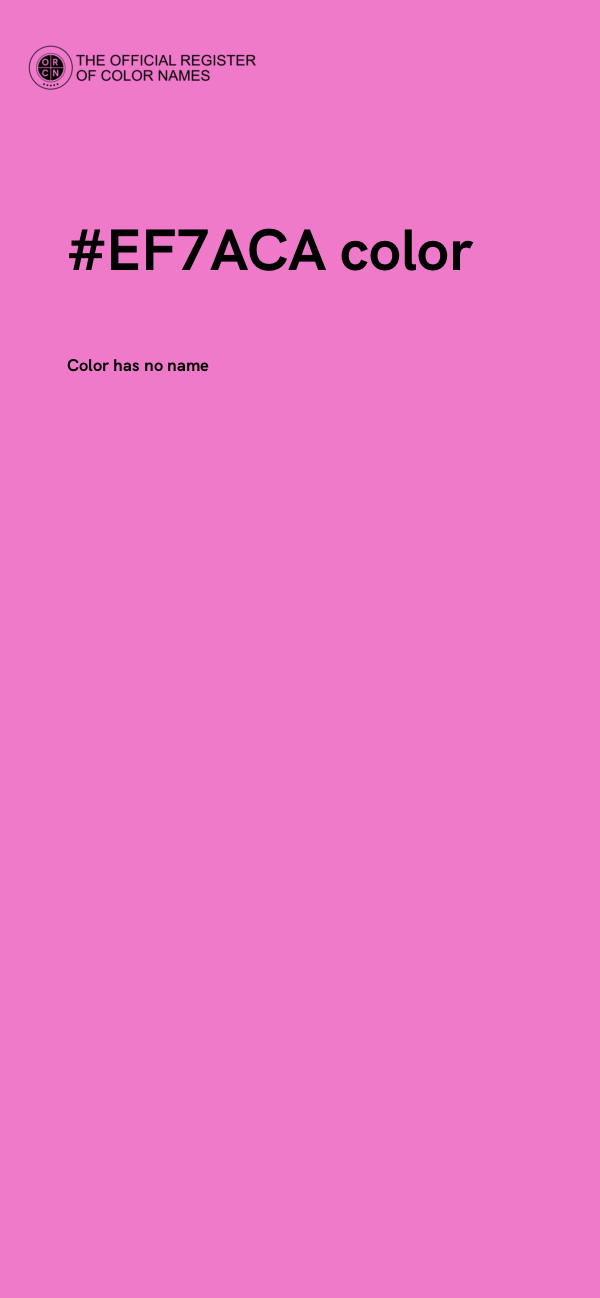 #EF7ACA color image