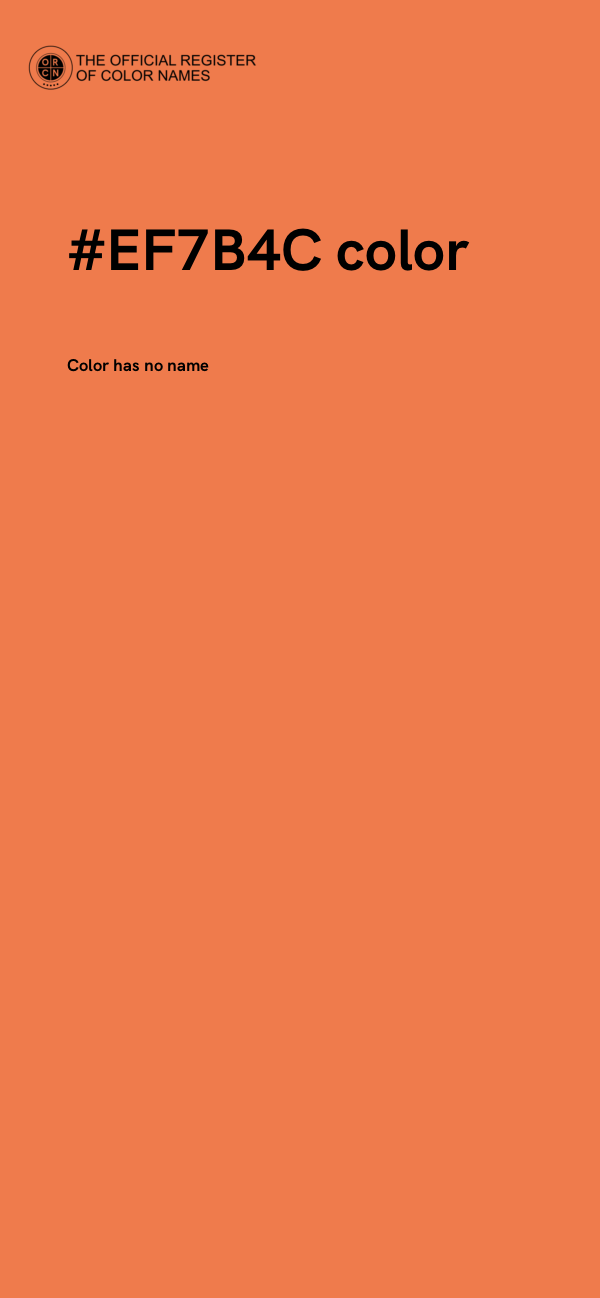 #EF7B4C color image