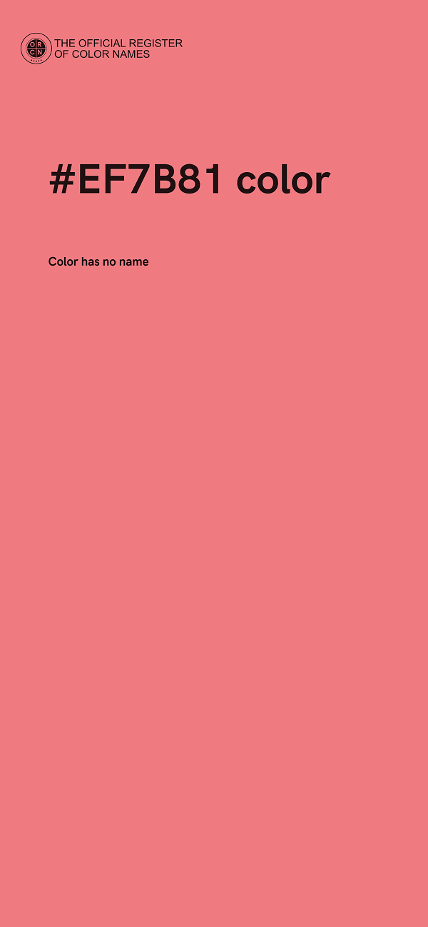 #EF7B81 color image