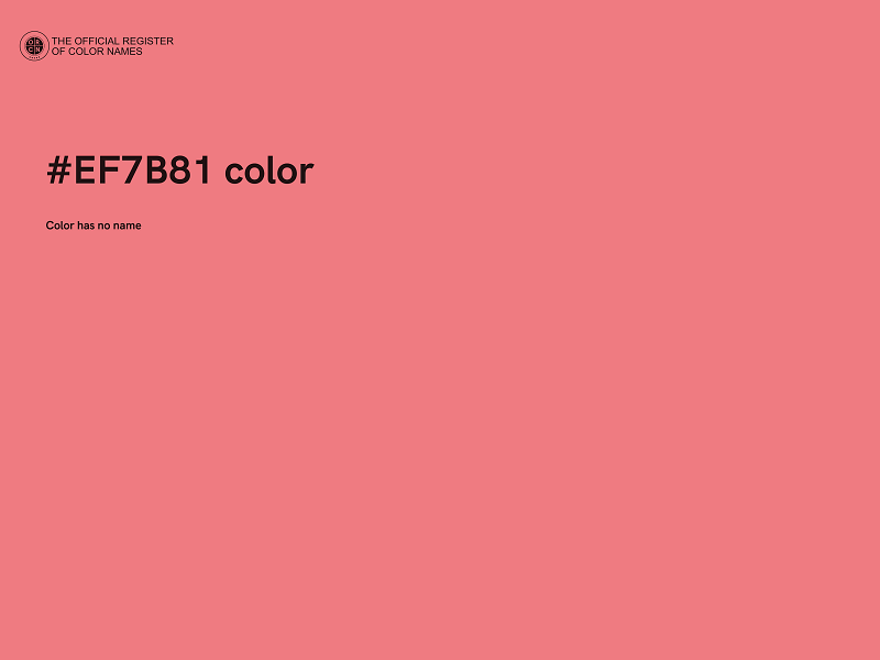 #EF7B81 color image