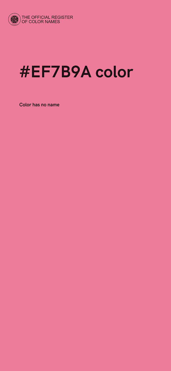 #EF7B9A color image
