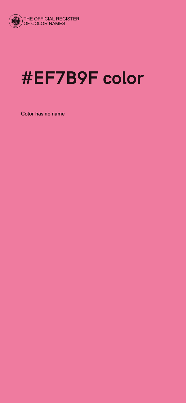 #EF7B9F color image