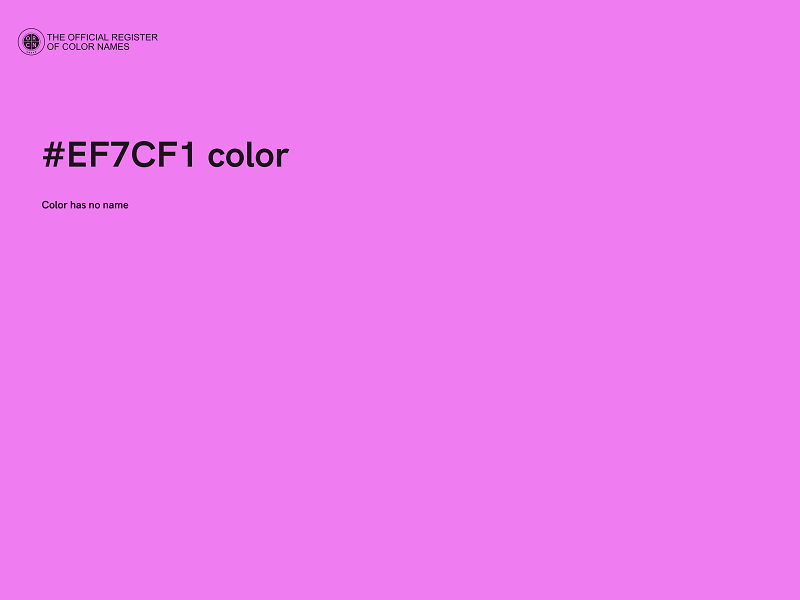 #EF7CF1 color image