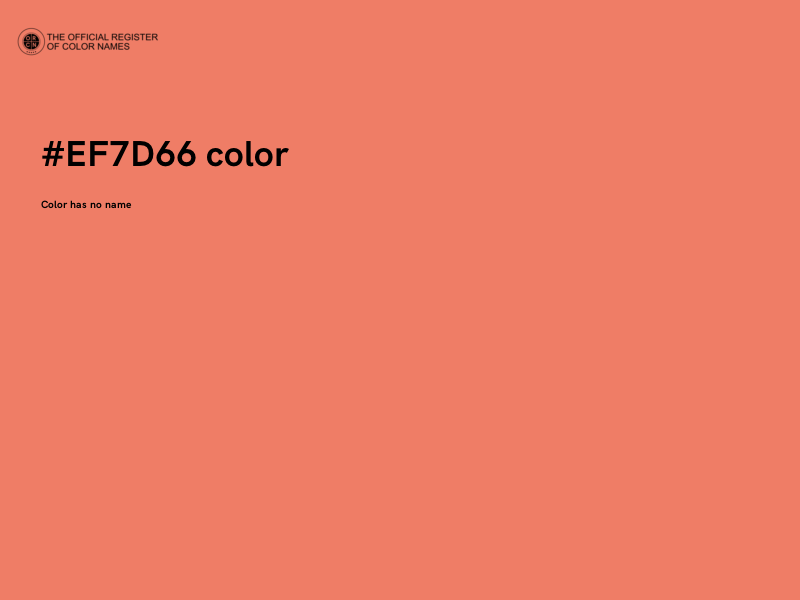 #EF7D66 color image
