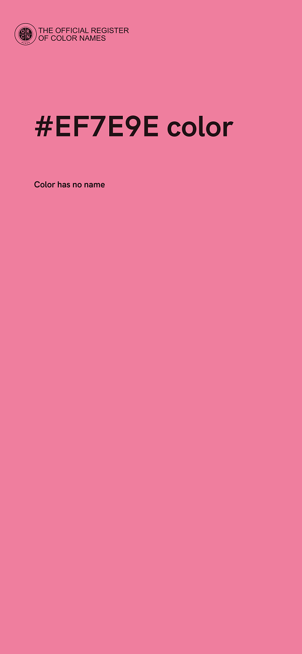 #EF7E9E color image