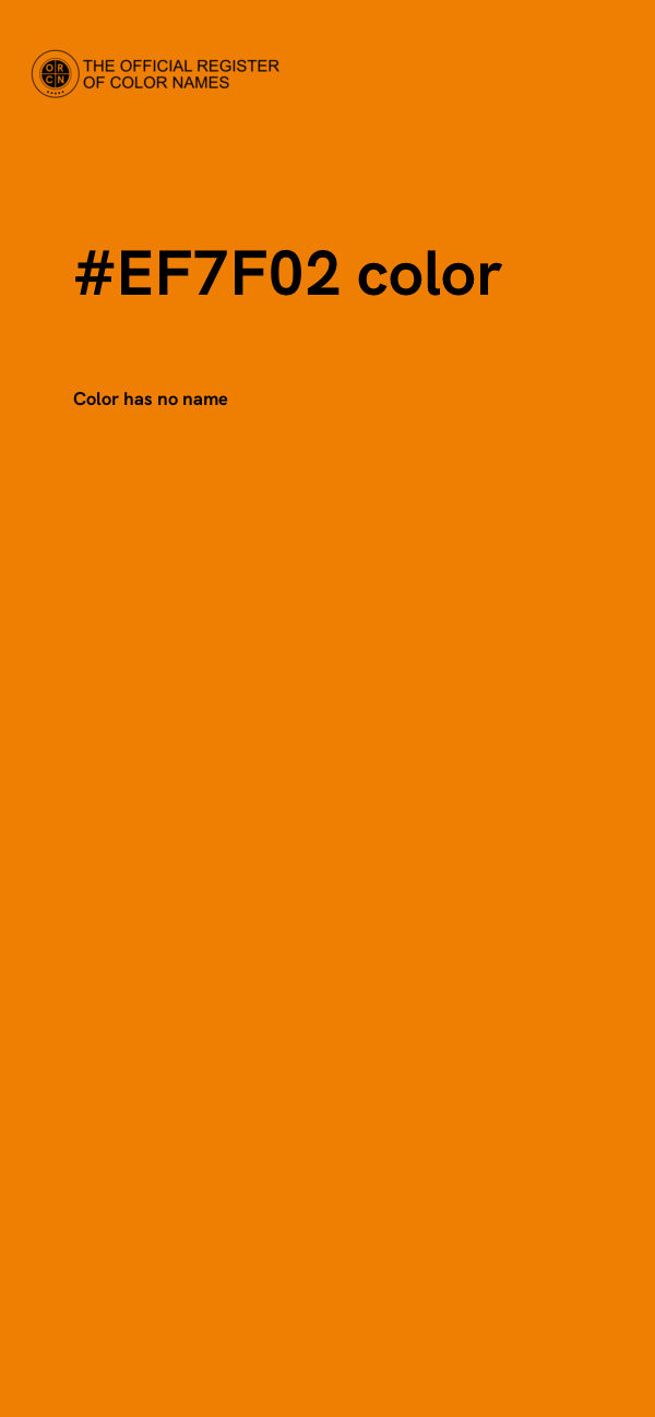 #EF7F02 color image