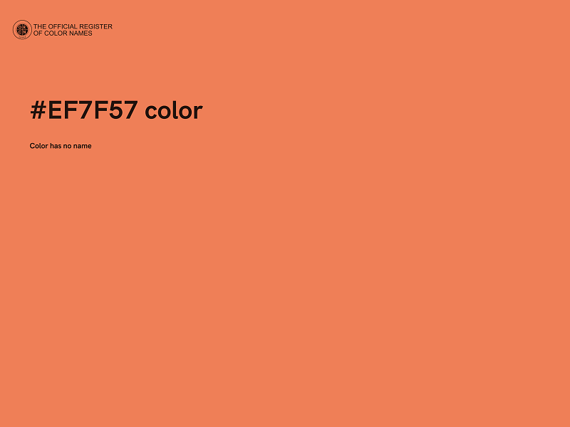 #EF7F57 color image