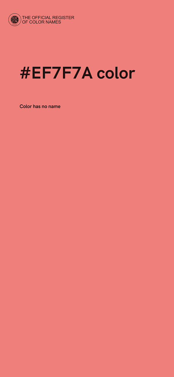 #EF7F7A color image
