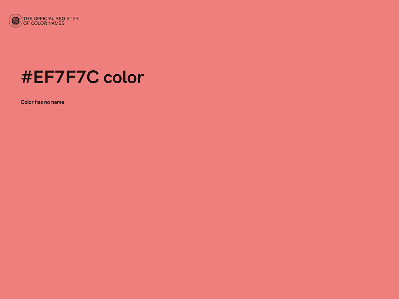 #EF7F7C color image