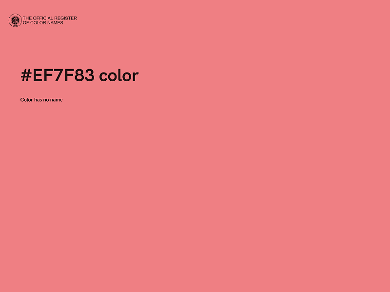 #EF7F83 color image