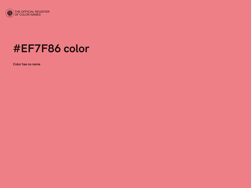 #EF7F86 color image