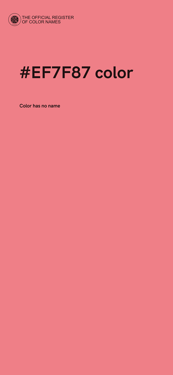 #EF7F87 color image
