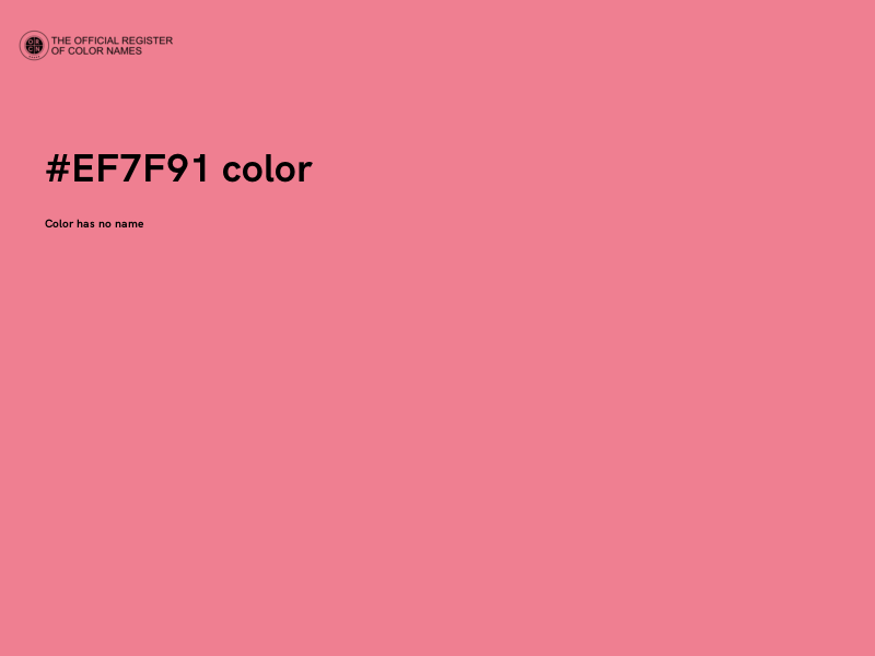 #EF7F91 color image