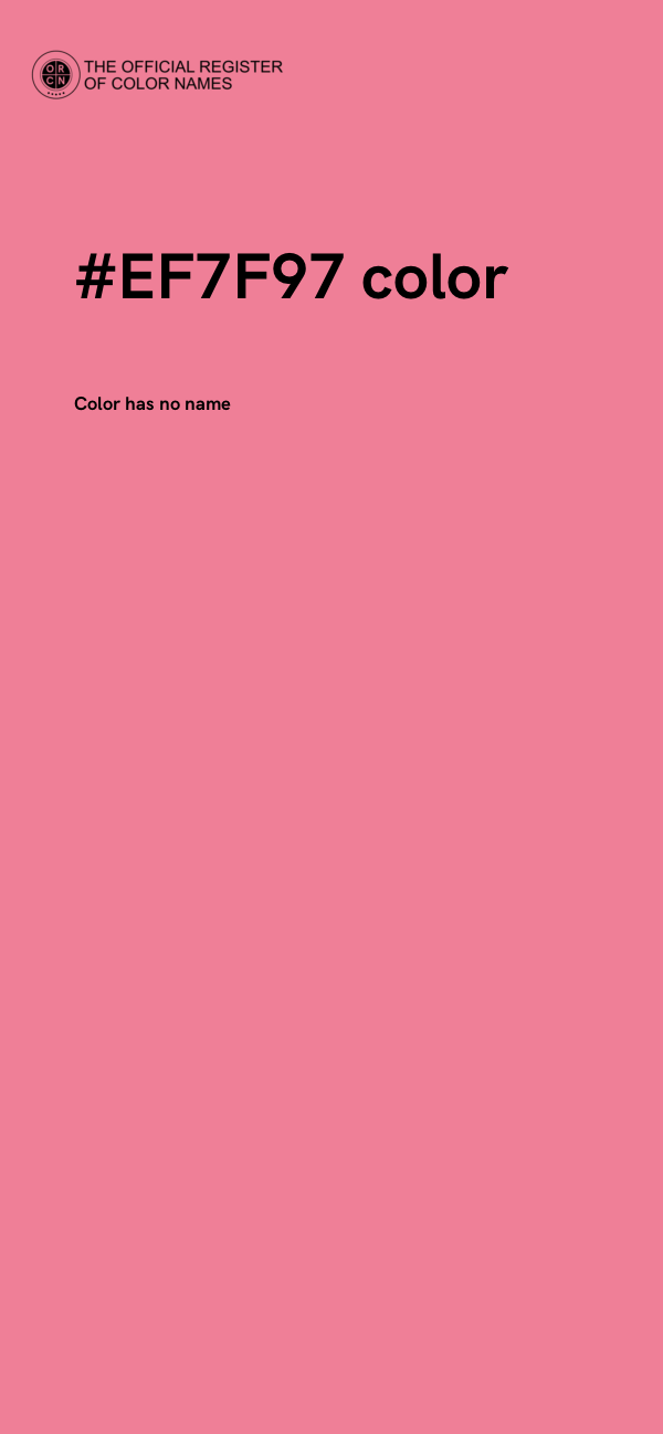 #EF7F97 color image