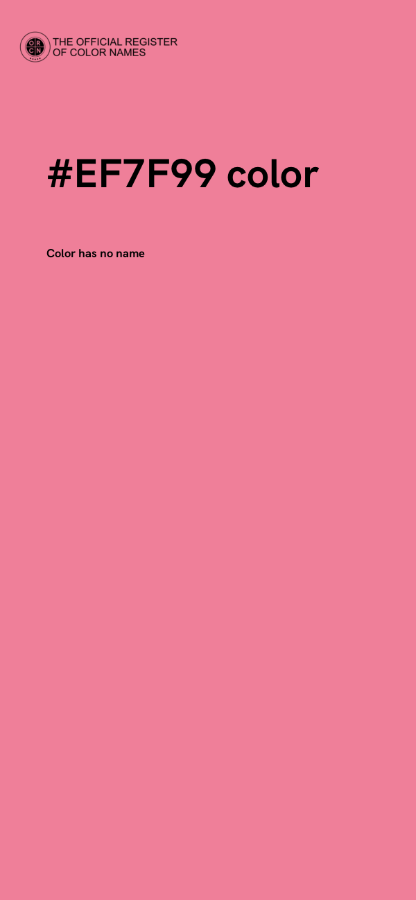 #EF7F99 color image