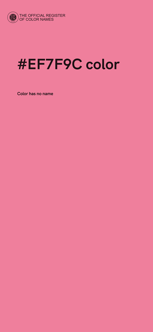 #EF7F9C color image