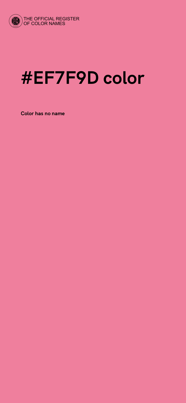 #EF7F9D color image