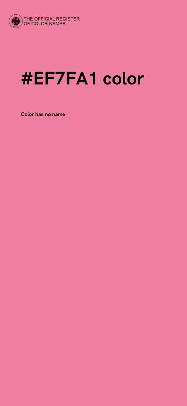 #EF7FA1 color image