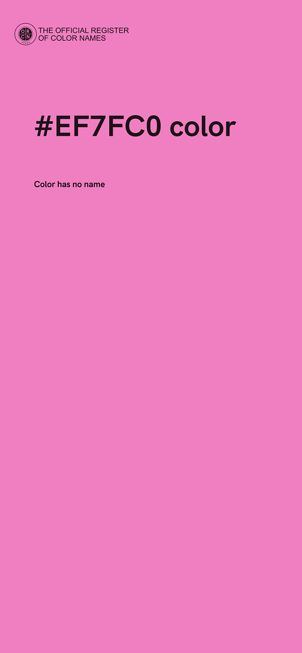 #EF7FC0 color image