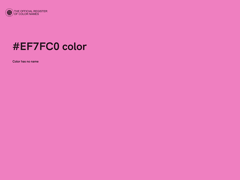 #EF7FC0 color image