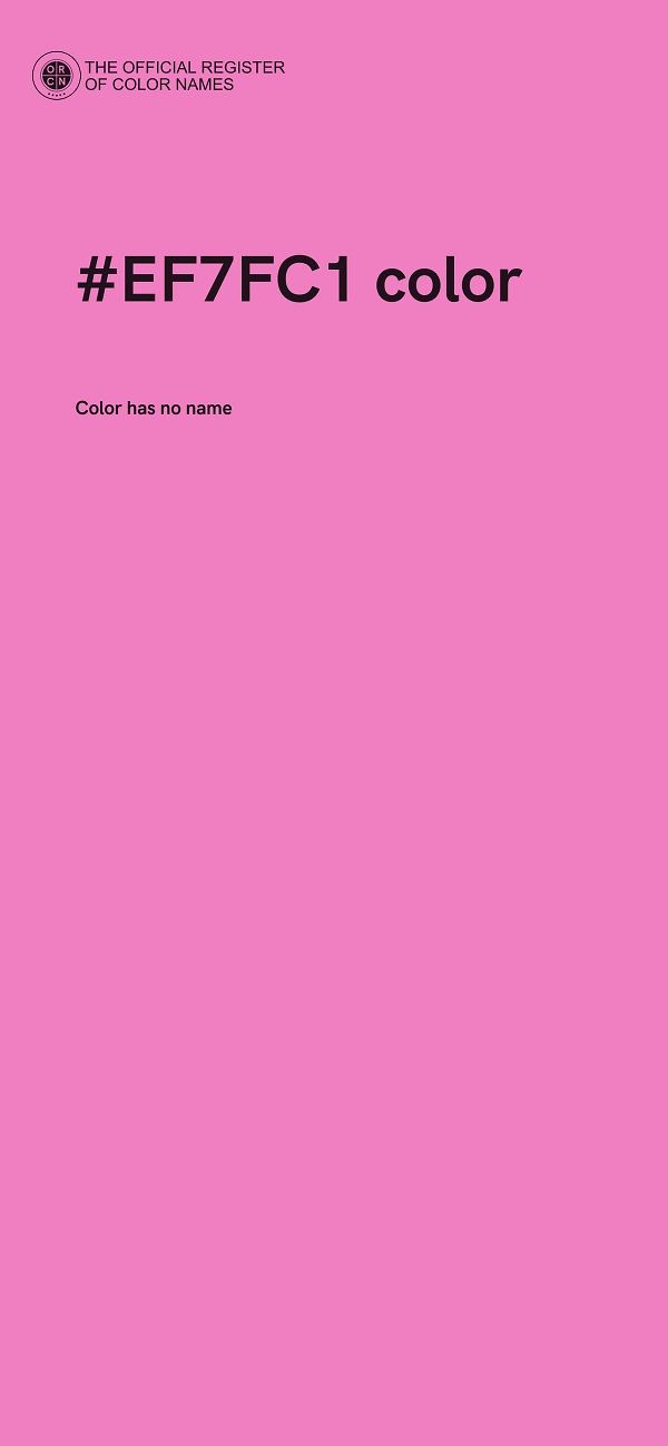 #EF7FC1 color image