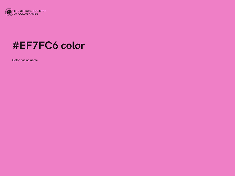 #EF7FC6 color image