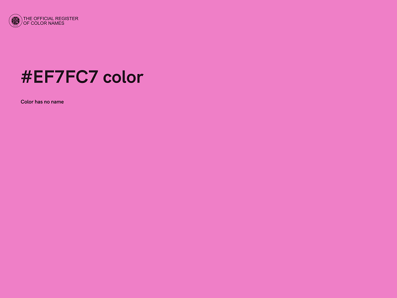 #EF7FC7 color image