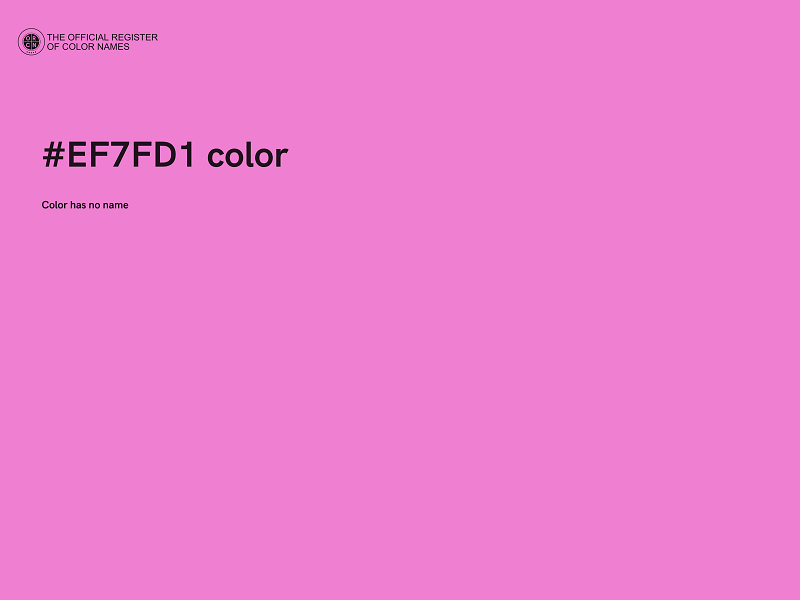 #EF7FD1 color image