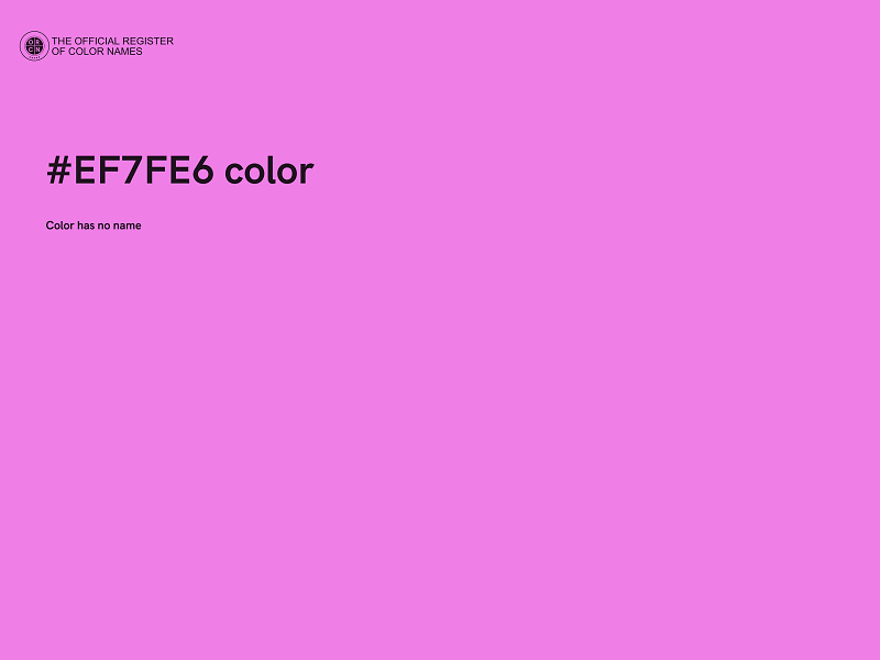 #EF7FE6 color image