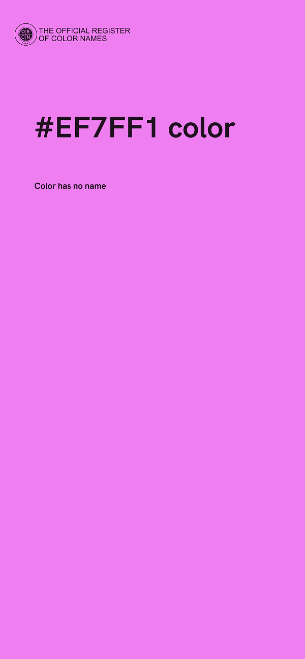 #EF7FF1 color image