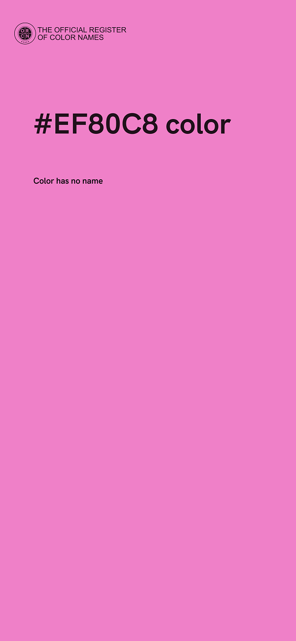 #EF80C8 color image