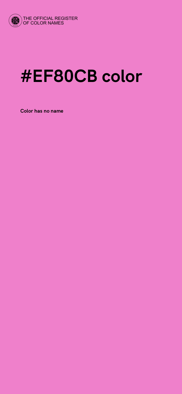 #EF80CB color image