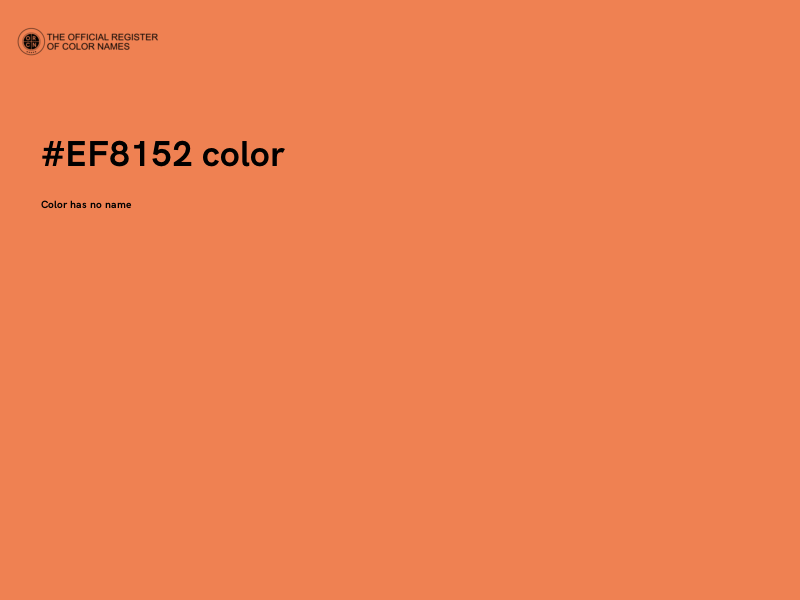 #EF8152 color image