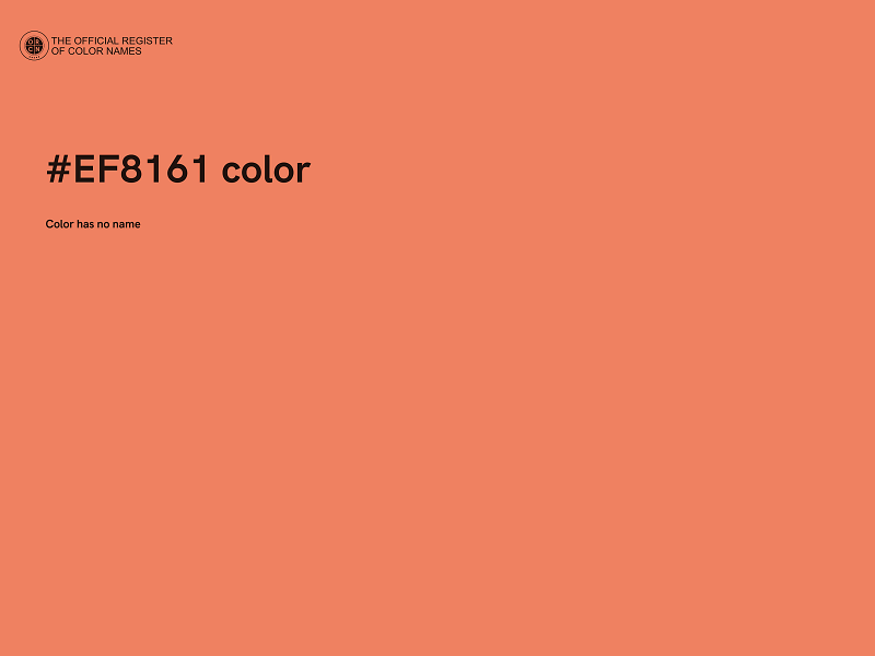 #EF8161 color image