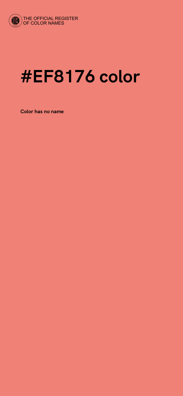 #EF8176 color image