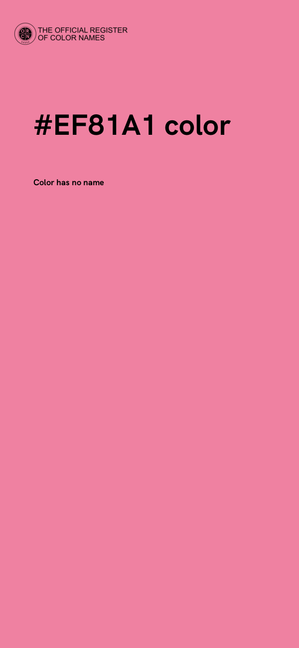 #EF81A1 color image