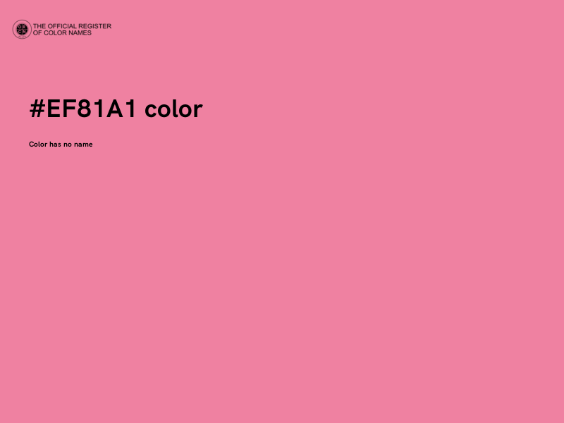 #EF81A1 color image