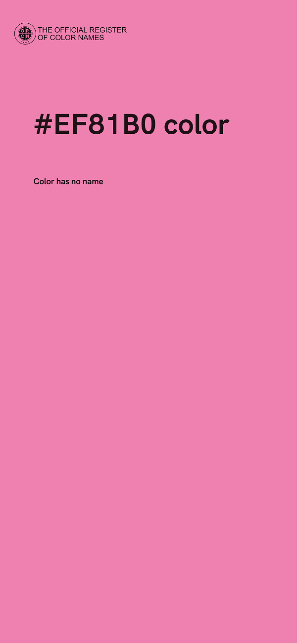 #EF81B0 color image