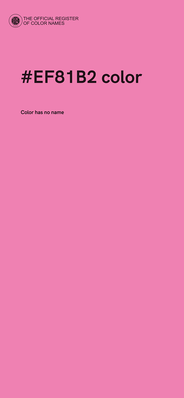 #EF81B2 color image