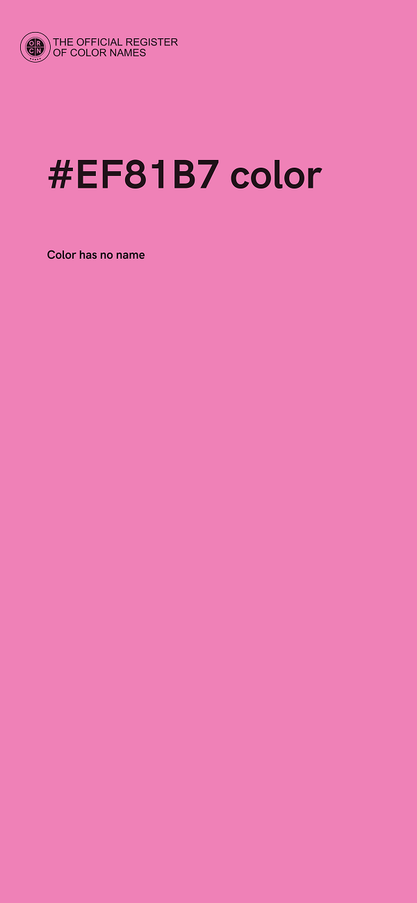 #EF81B7 color image