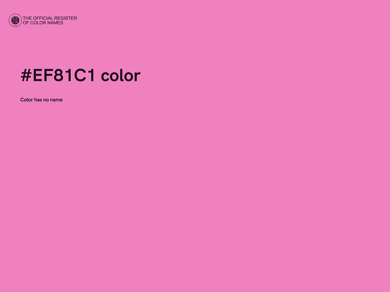 #EF81C1 color image