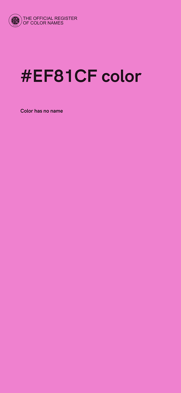 #EF81CF color image