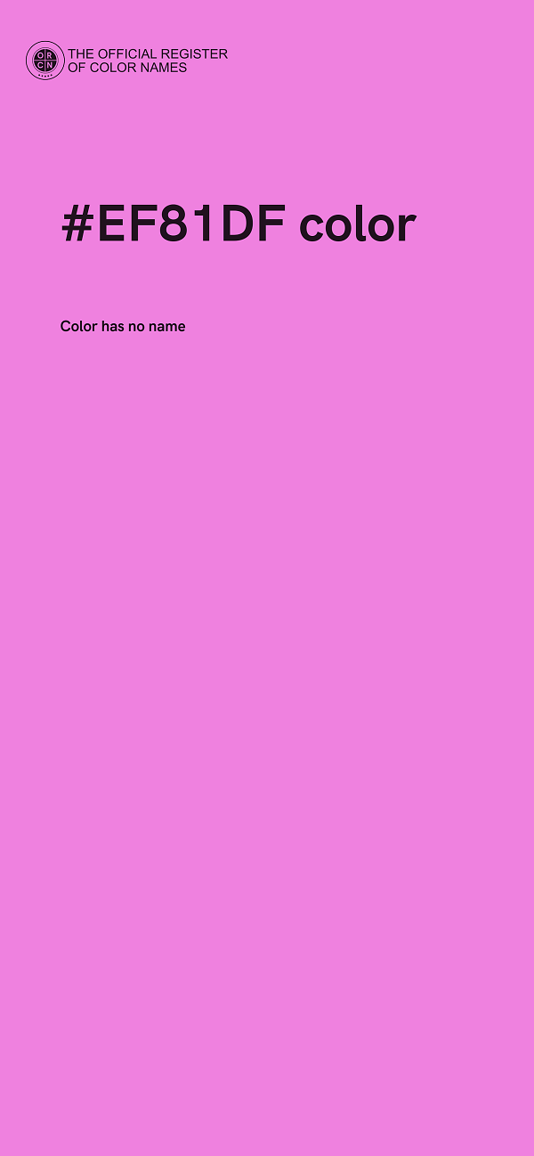 #EF81DF color image