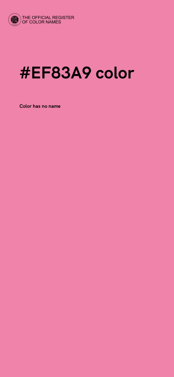 #EF83A9 color image