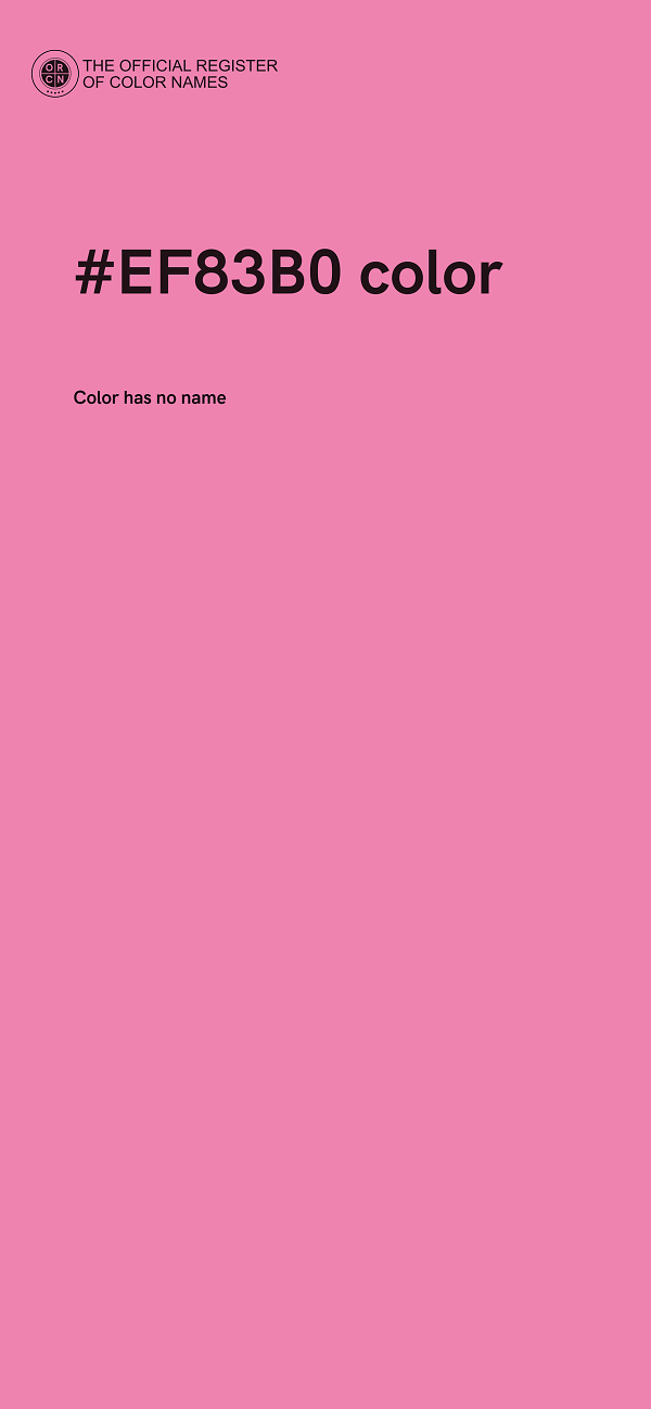 #EF83B0 color image