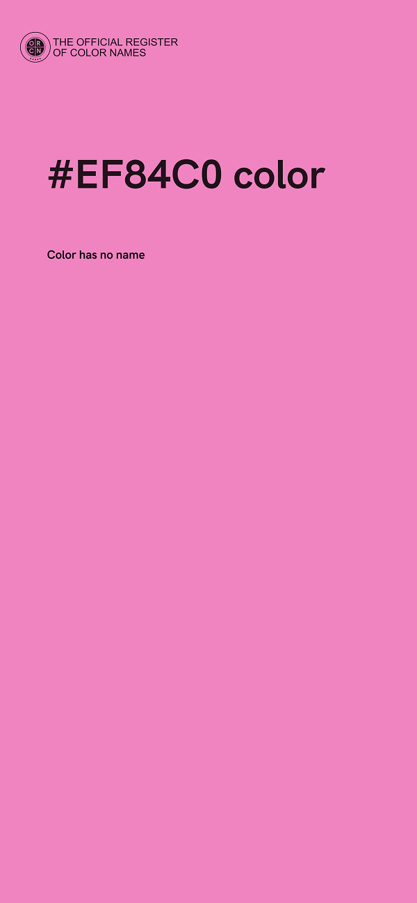 #EF84C0 color image