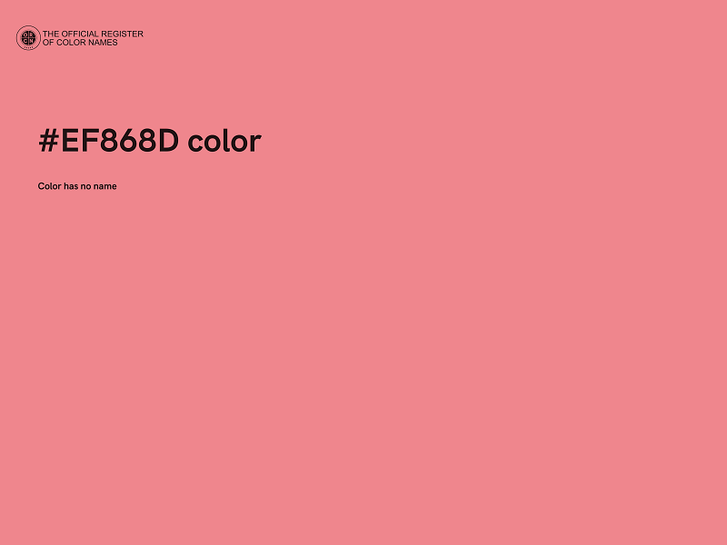 #EF868D color image